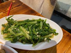 蒜蓉油麦菜-禧福徕盆盆香川菜馆
