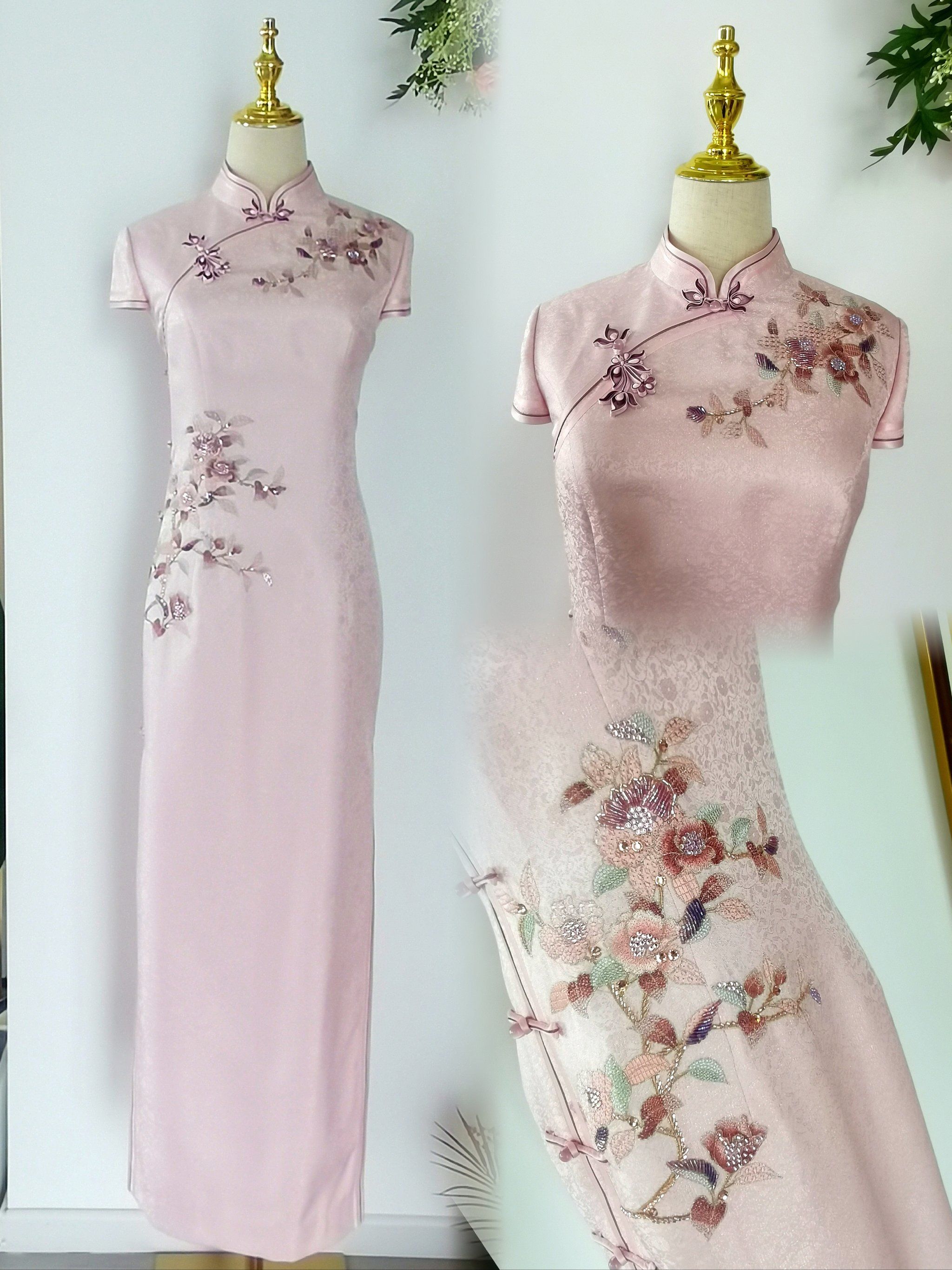 新娘敬茶敬酒服#旗袍定制 #谁穿谁好看