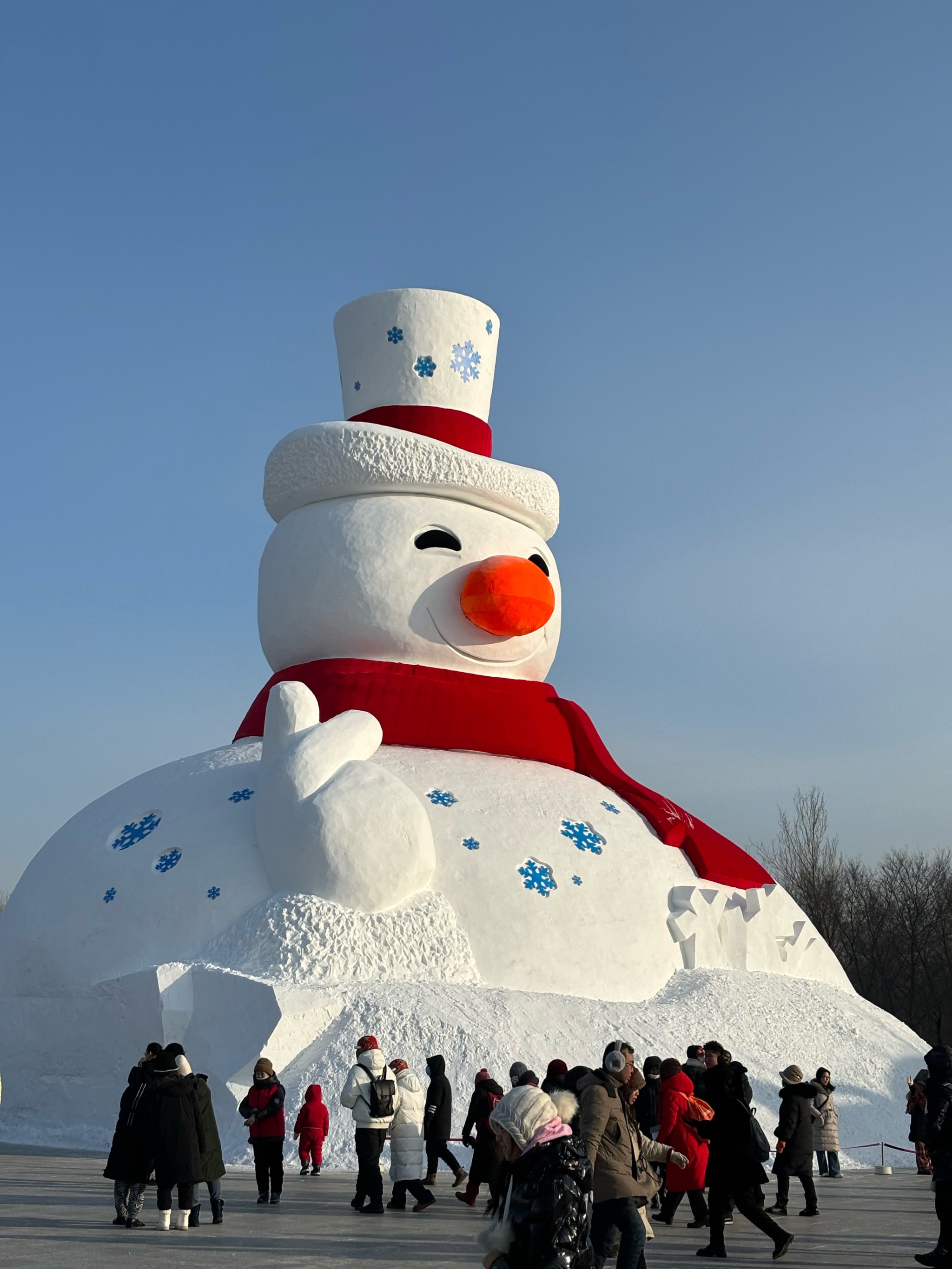 雪人真实照片图片