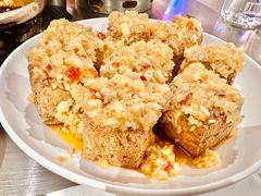蒜香香炸臭豆腐-烎记烧烤(蓝天花园店)