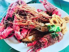 海鲜拼盘-Green Lobster Waskaduwa Seafood Restaurant