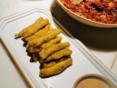 咸蛋黄四季豆-初蓉丨遇见新川菜(亲贤街荣耀店)