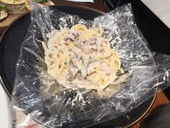 奶油培根意大利面-斯比特花园西餐厅(东方商厦店)