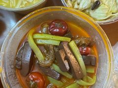 藤椒鸭血煮魔芋-刘胖子家常菜·蹄花焖藕(马场路店)