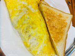 马介休鱼煎蛋饼套餐-永安咖啡室