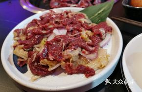 Sour Cabbage Freshly Sliced Beef Steak