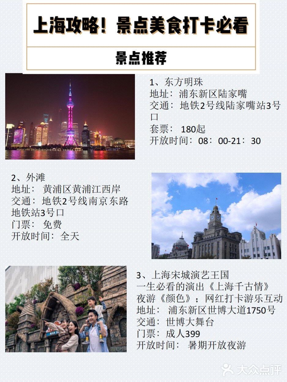 上海旅游攻略（含美食➕景点推荐）
