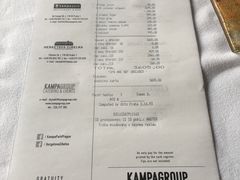 菜单-Kampa Park Restaurant