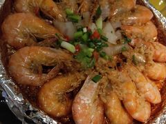 铁板蒜蓉虾-老阿爸鲜鱼土菜(昆山花桥店)