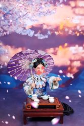 -后宫·古装汉服京剧儿童亲子全家福摄影