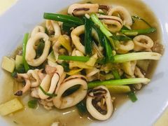 爆炒葱段鲜鱿-秋姐美食店(旅游大道店)