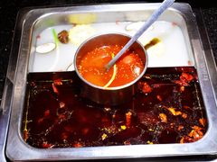 经典牛油辣拼骨汤-渝利重庆火锅