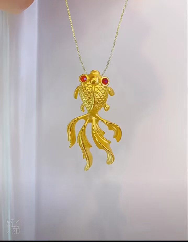 千年珠宝黄金吊坠