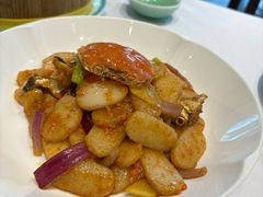 湖蟹炒年糕-西湖春天•老字号杭州菜(百汇店)