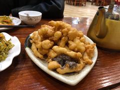 干炸蘑菇-丽泽山庄·生态怀柔菜·虹鳟鱼(红螺寺店)