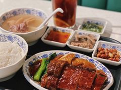 烧鹅拼油鸡饭-裕.鹅庄