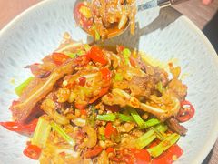 脆骨炒鸡脚筋-野阿来·大馆湖南菜(青岛万象城店)