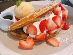草莓松饼-ROAST coffee & eatery