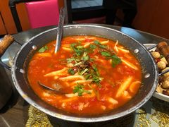 番茄牛腩面疙瘩-手抄板凳江南菜(湖滨商业街店)