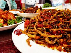 炸茶树菇-阿里郎海鲜酒店