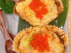 芝士焗蟹宝-鲔吞·和牛寿喜烧(闵行区绿瘦酒店)