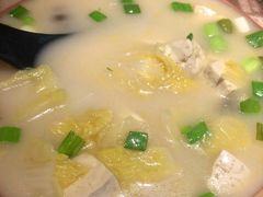 鸡汤小白菜煮榆林豆腐-西贝莜面村(上海百联西郊店)