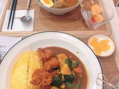 炸鸡块咖喱蛋包饭套餐-池奈·日式咖喱蛋包饭(赛高店)
