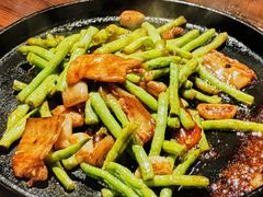 乡下虾酱花肉啫豆-广府乡下·饭庄(新港东路店)