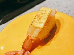 炙烧芝士阿根廷红虾寿司-小乔回转寿司(铁东万象汇店)