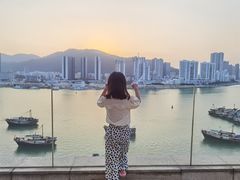 酒店泳池旁的观景台-澳门十六浦索菲特大酒店