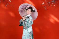 -后宫·古装汉服京剧儿童亲子全家福摄影