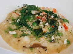 芦笋烩饭配蟹肉和香草-Jean Georges