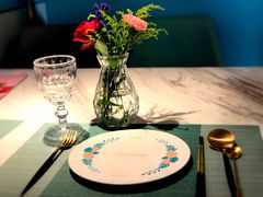 餐具摆设-蜜桃花开·中西融合菜E&W(南长街店)