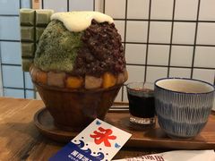 抹茶生乳かき氷-WONDER ICE 萬得冰田(建設路总店)