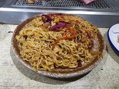 炒方便面-大油嘴碳烤油边
