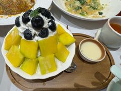 蓝莓芒果雪花冰-必点海鲜·海肠捞饭大王(滨江道店)