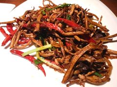 香炒茶树菇-绿茶餐厅(华联万柳店)