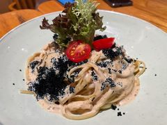 和风青芥末黑蟹籽杂菇扁意粉-森Some Fusion(荔湾店)