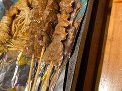 羊肉串-路边摊小炉子烧烤