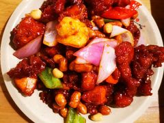椒香虾仁爆鸡球-陈傻子餐厅(世纪都会店)