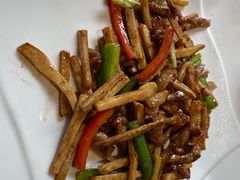 大头菜炒猪颈肉-味可道美食坊(福基路店)