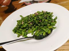 橄榄菜炒刀豆-新白鹿餐厅(银泰西湖文化广场店)
