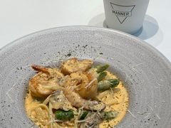 奶油鲜虾芦笋意面-Manner Coffee(万象食家店)