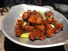 蒜香蜜汁排骨-绿茶餐厅(天津天河城店)