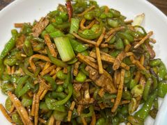 青椒毛豆炒干子-咱家小院(汉中门店)