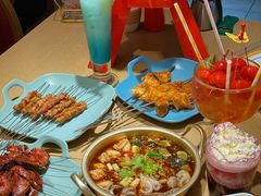 -街角等你.大连海鲜烧烤.经典铁板海鲜串(西安路店)