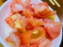糖拌西红柿-清真·老门框爆肚涮肉·中华老字号(丰管路店)