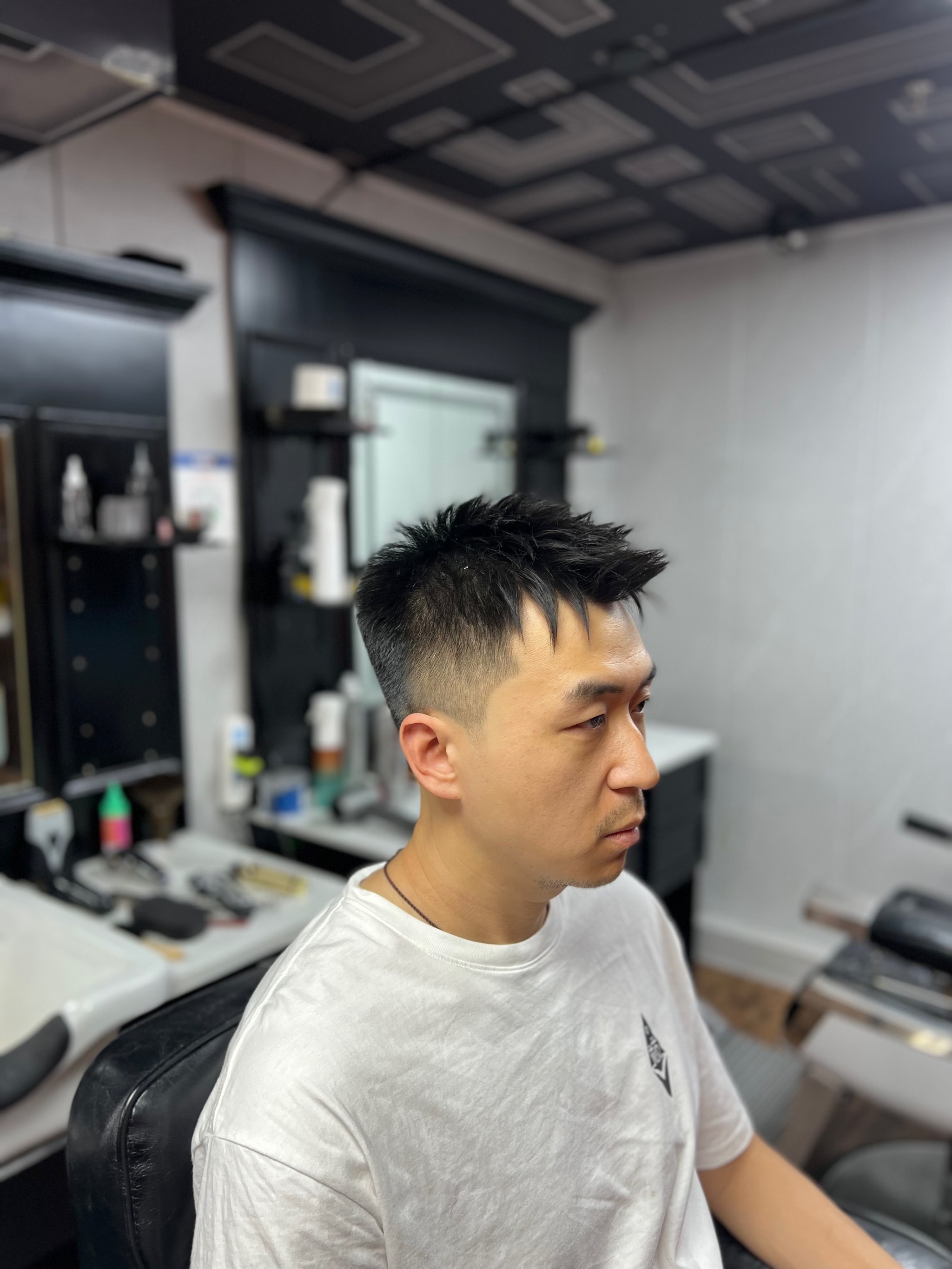 美式渐变  barbershop  博午男士发型