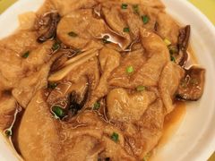 特色油面筋炒素-君来梁溪饭店-餐厅