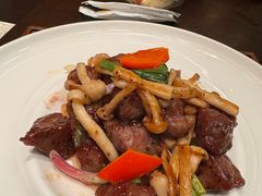 杏鲍菇黑椒牛肉粒-重庆万豪中餐厅·Man Ho